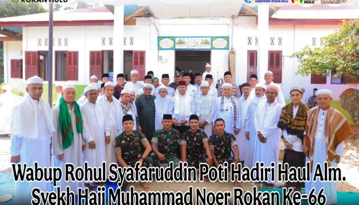 Wabup Rohul Syafaruddin Poti Hadiri Haul Alm. Syekh Haji Muhammad Noer Rokan Ke-66