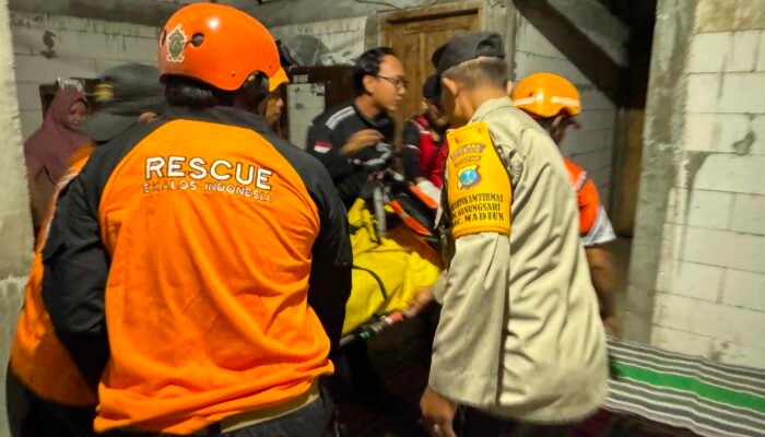 Korban Tenggelam di Sungai Desa Gunungsari Ditemukan, Kapolsek Sawahan Pimpin Langsung Proses Pencarian