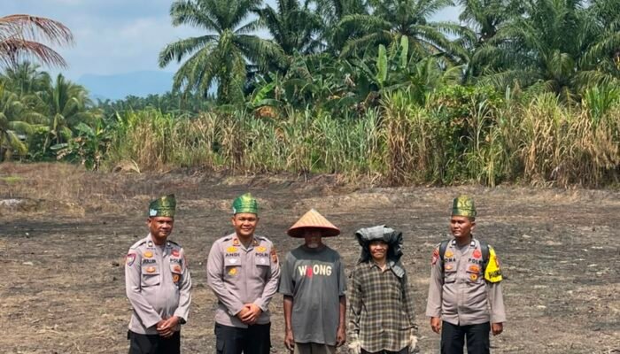 Polsek Rambah Cek Kesiapan Lahan Jagung Monokultur di Bangun Purba Timur Jaya, Optimalkan Lahan Produktif untuk Dukung Swasembada Pangan Nasional