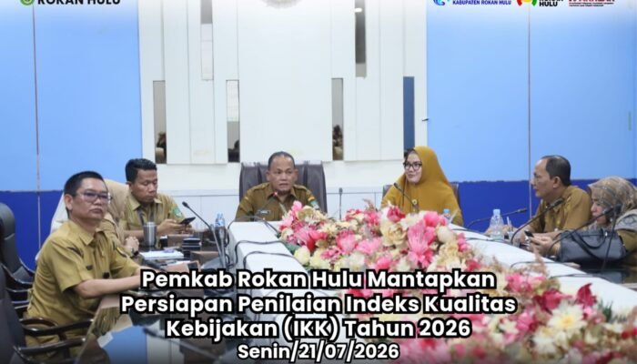 Pemkab Rokan Hulu Mantapkan Persiapan Penilaian Indeks Kualitas Kebijakan (IKK) Tahun 2026