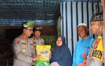 Program JALUR Hadir di Tambusai Tengah, Polsek Tambusai Salurkan Bantuan Sosial untuk Warga