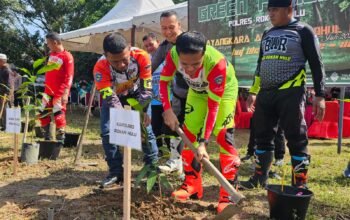 224 Rider Ramaikan Bhayangkara Adventure Rohul 3 Trabas, Polres Rokan Hulu Gaungkan Green Policing dan Pencegahan Karhutla