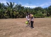 Polsek Kunto Darussalam Perkuat Pendampingan Budidaya Jagung di Desa Kembang Damai Dukung Swasembada Pangan Nasional