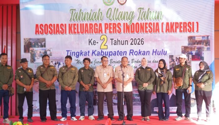 Pj Sekda Rohul Launching Program 1 Anggota 1 Media AKPERSI, Dorong Kemandirian Insan Pers