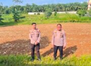 Dukung Ketahanan Pangan, Polres Rokan Hulu Cek Lahan 0,5 Hektare, Siapkan Penanaman Jagung Serentak Kuartal III