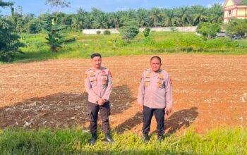 Dukung Ketahanan Pangan, Polres Rokan Hulu Cek Lahan 0,5 Hektare, Siapkan Penanaman Jagung Serentak Kuartal III