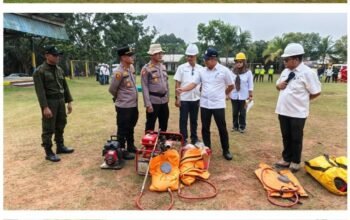 Polsek Tandun Perkuat Sinergi Kesiapsiagaan Karhutla, Hadiri Apel PTPN IV Regional III