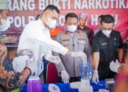 Polres Rohul Bersama Kejaksaan dan Pengadilan Musnahkan 961,5 Gram Sabu dan 229 Butir Ekstasi