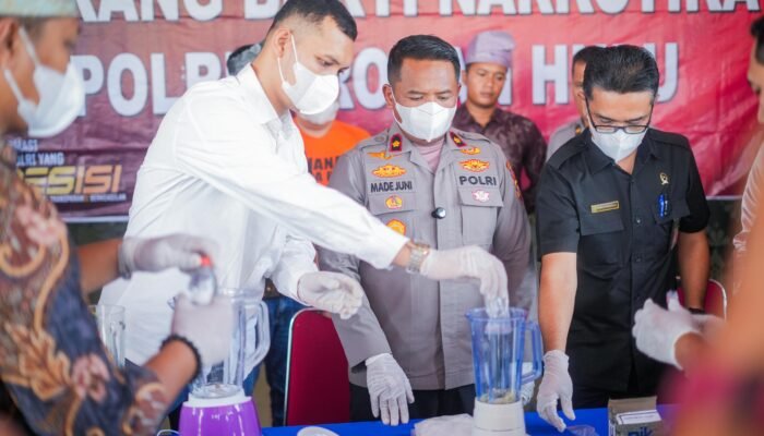 Polres Rohul Bersama Kejaksaan dan Pengadilan Musnahkan 961,5 Gram Sabu dan 229 Butir Ekstasi