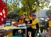 Hadir dan Bermanfaat Personil Polres Madiun Kota Ikuti Donor Darah dalam Rangka HUT RRI ke-81