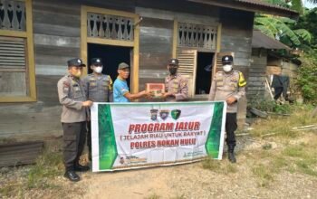 Polsek Kunto Darussalam Hadir untuk Warga Pinggiran Sungai Rokan Lewat Program JALUR