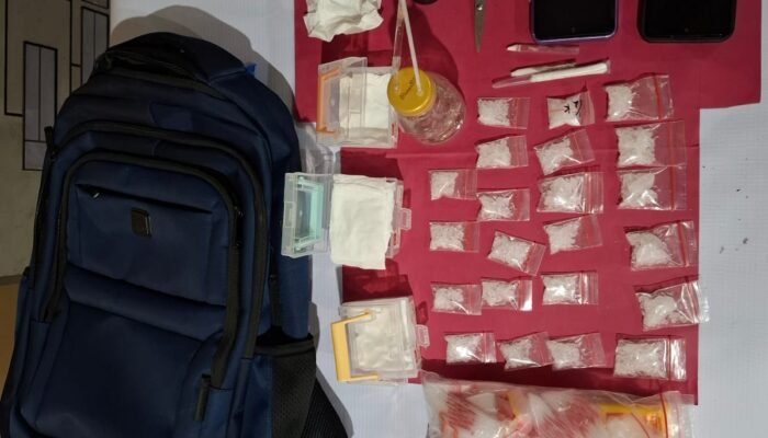 Polsek Kepenuhan Kembangkan Kasus Narkoba, Bandar Sabu 71,95 Gram Diciduk di Kontrakan
