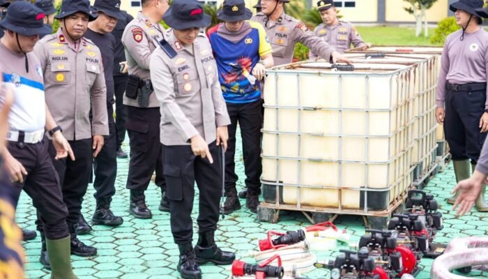 Polres Rohul Gelar Apel Kesiapan Karhutla, Kapolres Tekankan Kewaspadaan dan Gotong Royong