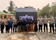 Polres Rohul Salurkan Bantuan Air Bersih, Bantu Warga Terdampak Sumur Kering Akibat Kemarau Panjang