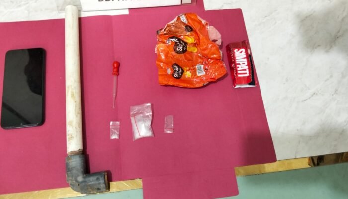 Polsek Tambusai Utara Gerebek Kontrakan di Bangun Jaya, Sita 4,16 Gram Sabu