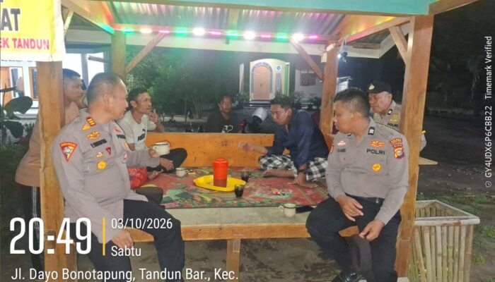 Polsek Tandun Dorong Warga Bono Tapung Perkuat Keamanan Lingkungan