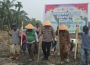 Dukung Swasembada Pangan Nasional, Polsek Bonai Darussalam Tanam Jagung 2 Hektar di Kasang Padang