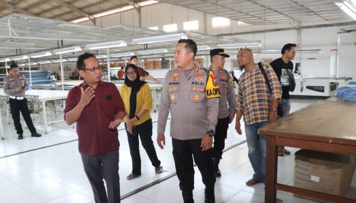Kapolres Magetan Turun ke Pabrik Tekstil, Dorong Investasi dan Penyerapan Tenaga Kerja Lokal
