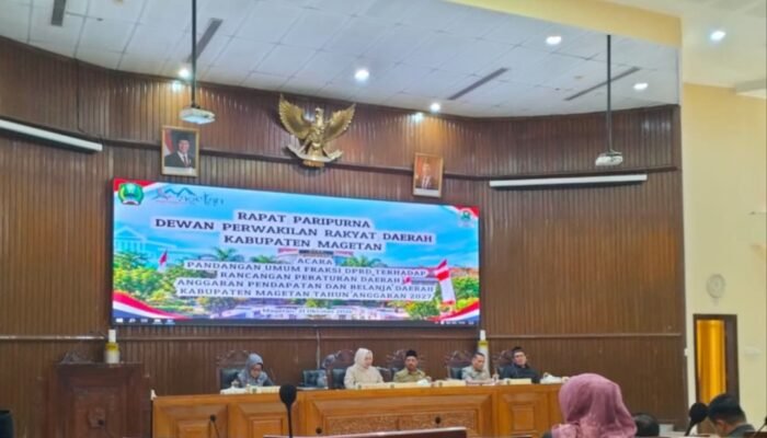 DPRD Magetan Bahas Ranperda APBD 2027, Bupati dan Forkopimda Hadiri Rapat